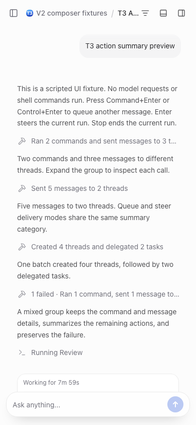 Narrow T3 activity summaries